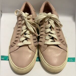 Tory Burch Sport Pink Ruffle Sneakers Sz 9.5